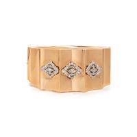 YELLOW GOLD, PLATINUM AND DIAMOND BANGLE BRACELET