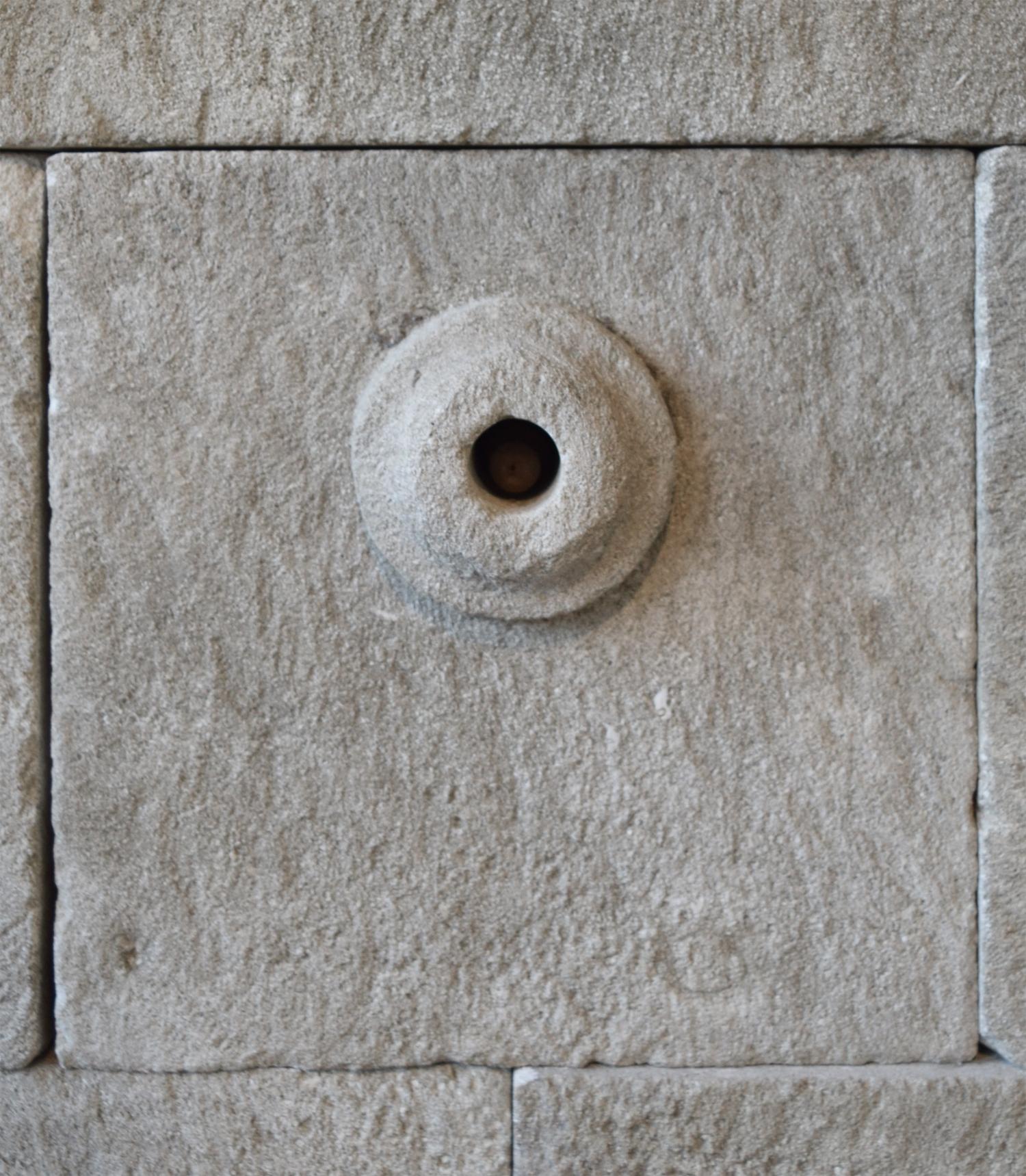 A Limestone Wall Fountain 44" W x 31" D x 55" H — France, 19th Century