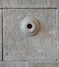 A Limestone Wall Fountain 44" W x 31" D x 55" H — France, 19th Century