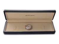 GERALD GENTA, STAINLESS STEEL RETROGRADE JUMP HOUR 'MICKEY MOUSE' WATCH