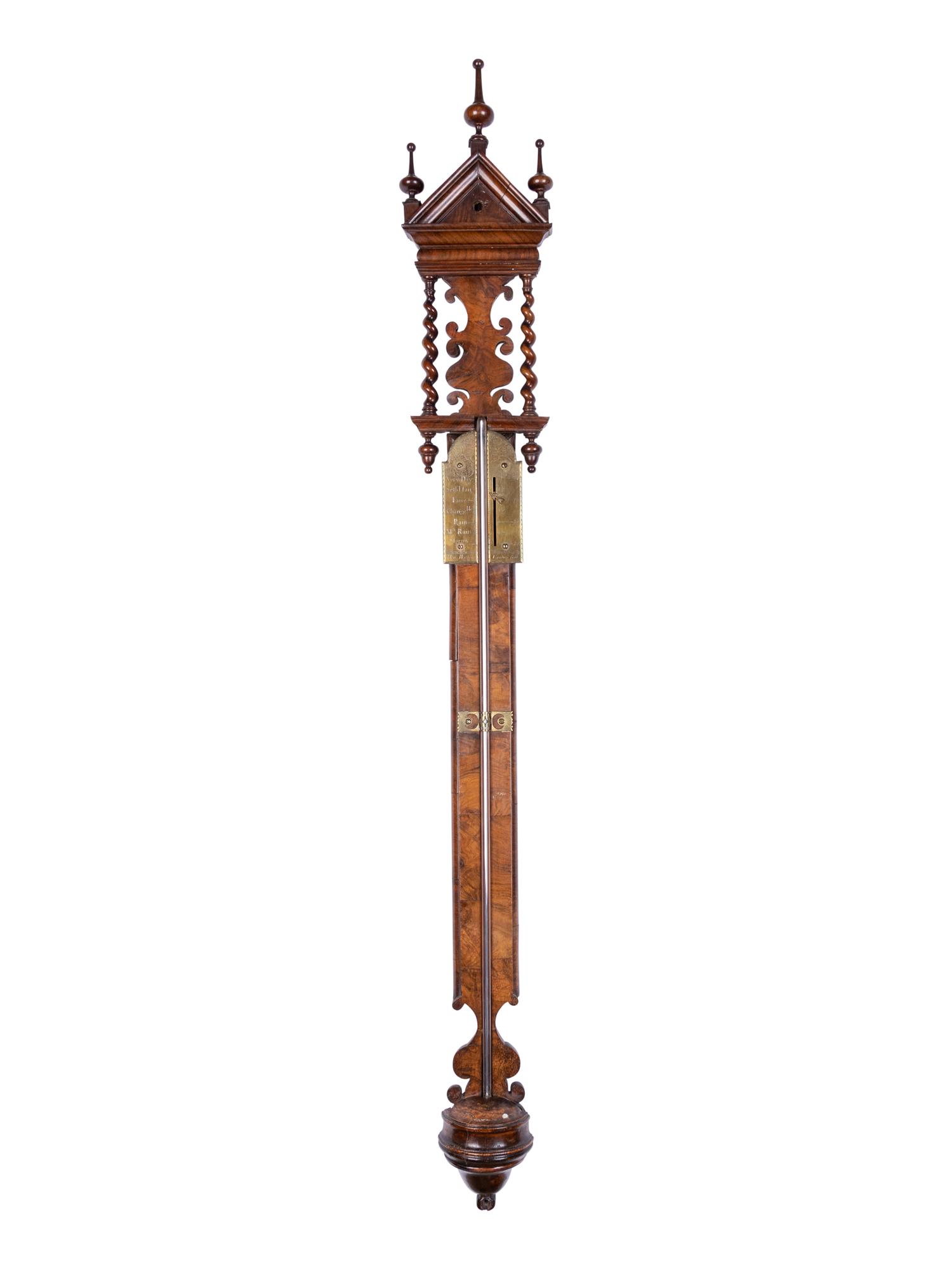 An English Walnut Barometer