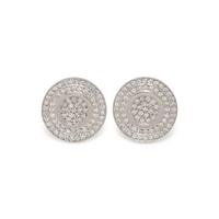 WHITE GOLD AND DIAMOND CUFFLINKS