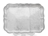An English Silver Presentation Tray