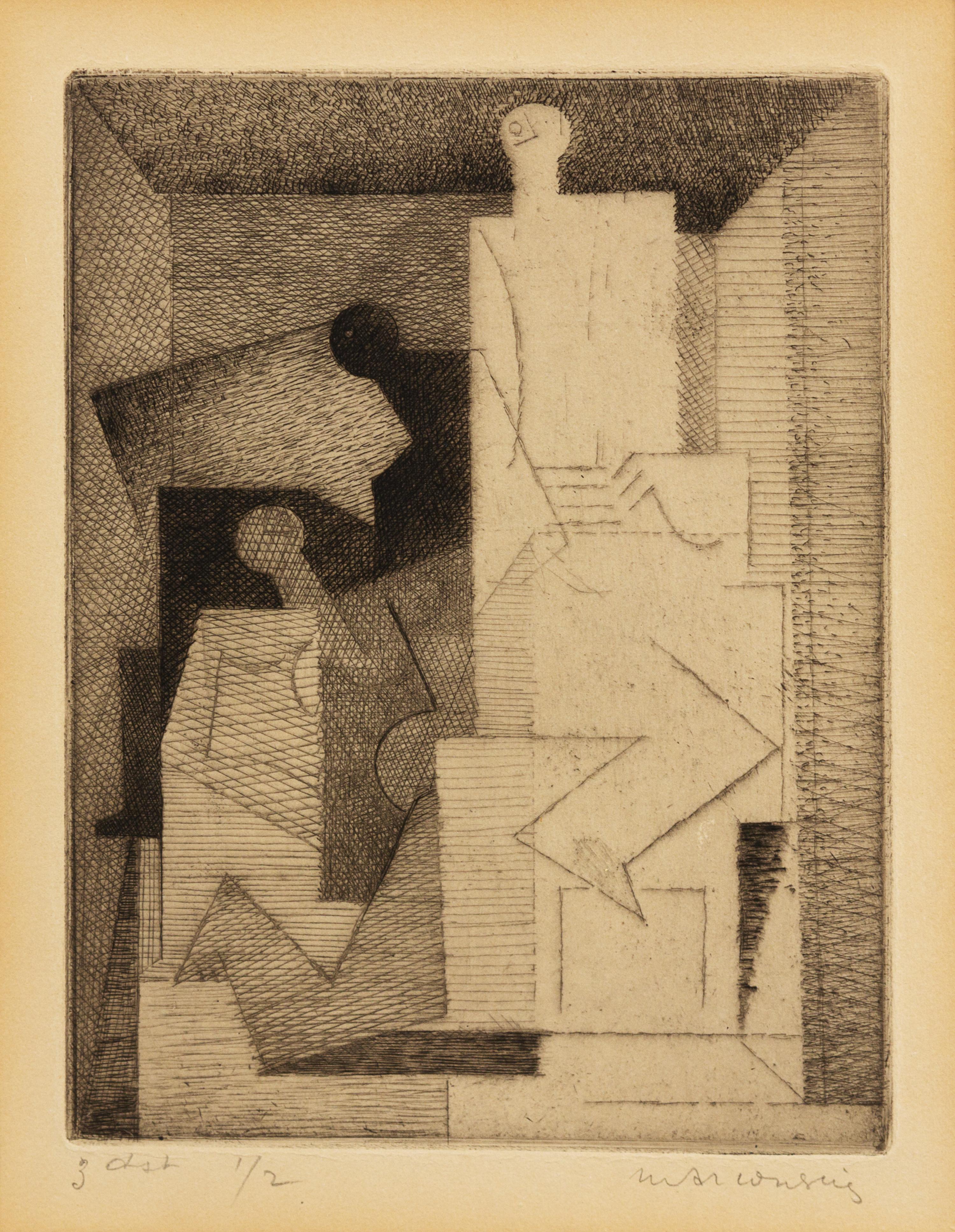 Louis Marcoussis, (French, 1883-1941), Les Trois Femmes, 1930