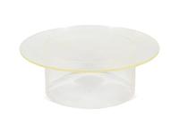 A Circular Lucite Coffee Table — 20TH CENTURY