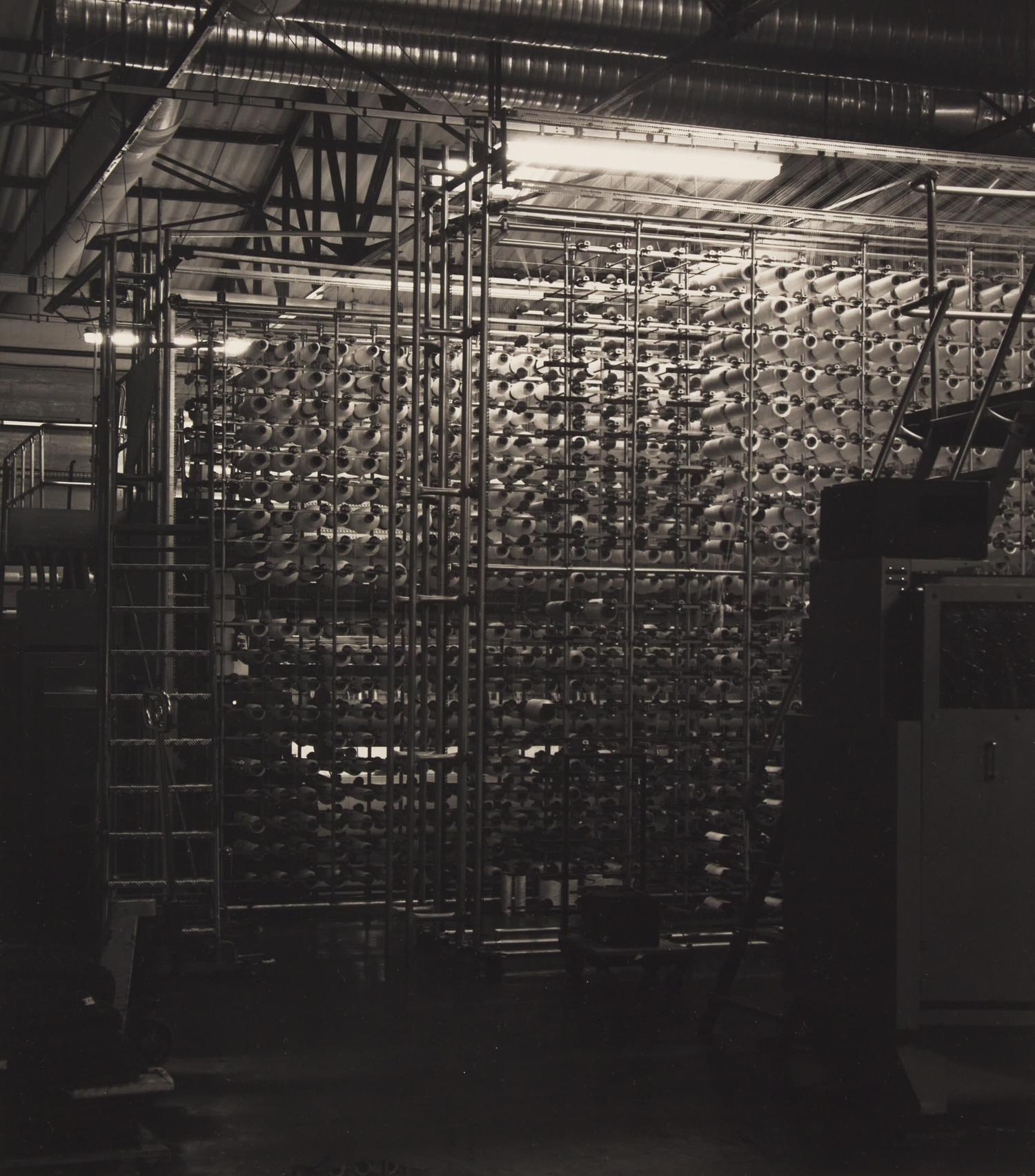 Finishing Room , Jacquartronic Bobbin Array #2, and Quality Control (a group of 3 works), 1993