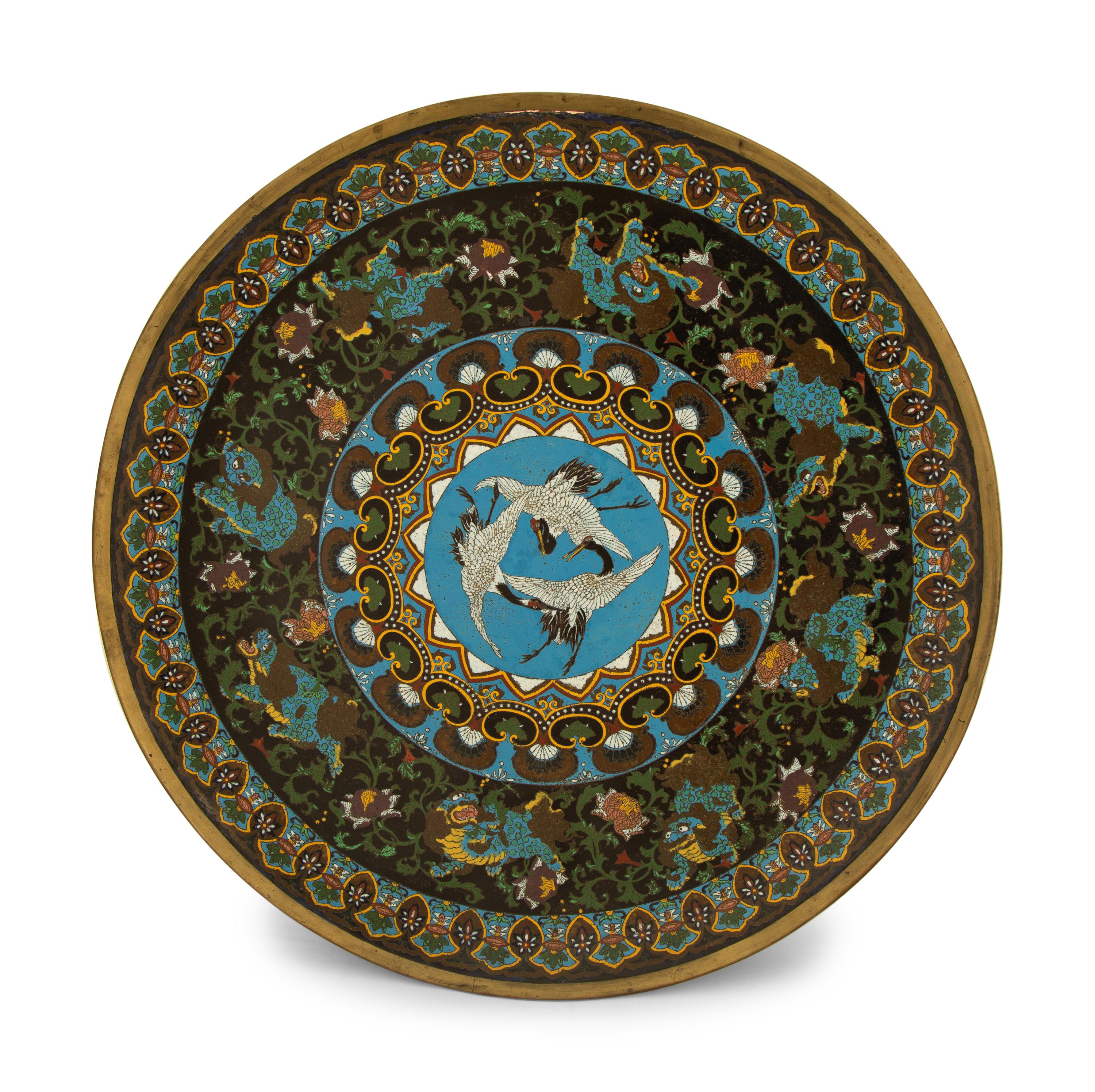 A Japanese Cloisonne Charger