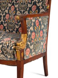 An Empire Style Gilt Bronze Mounted Mahogany Sofa