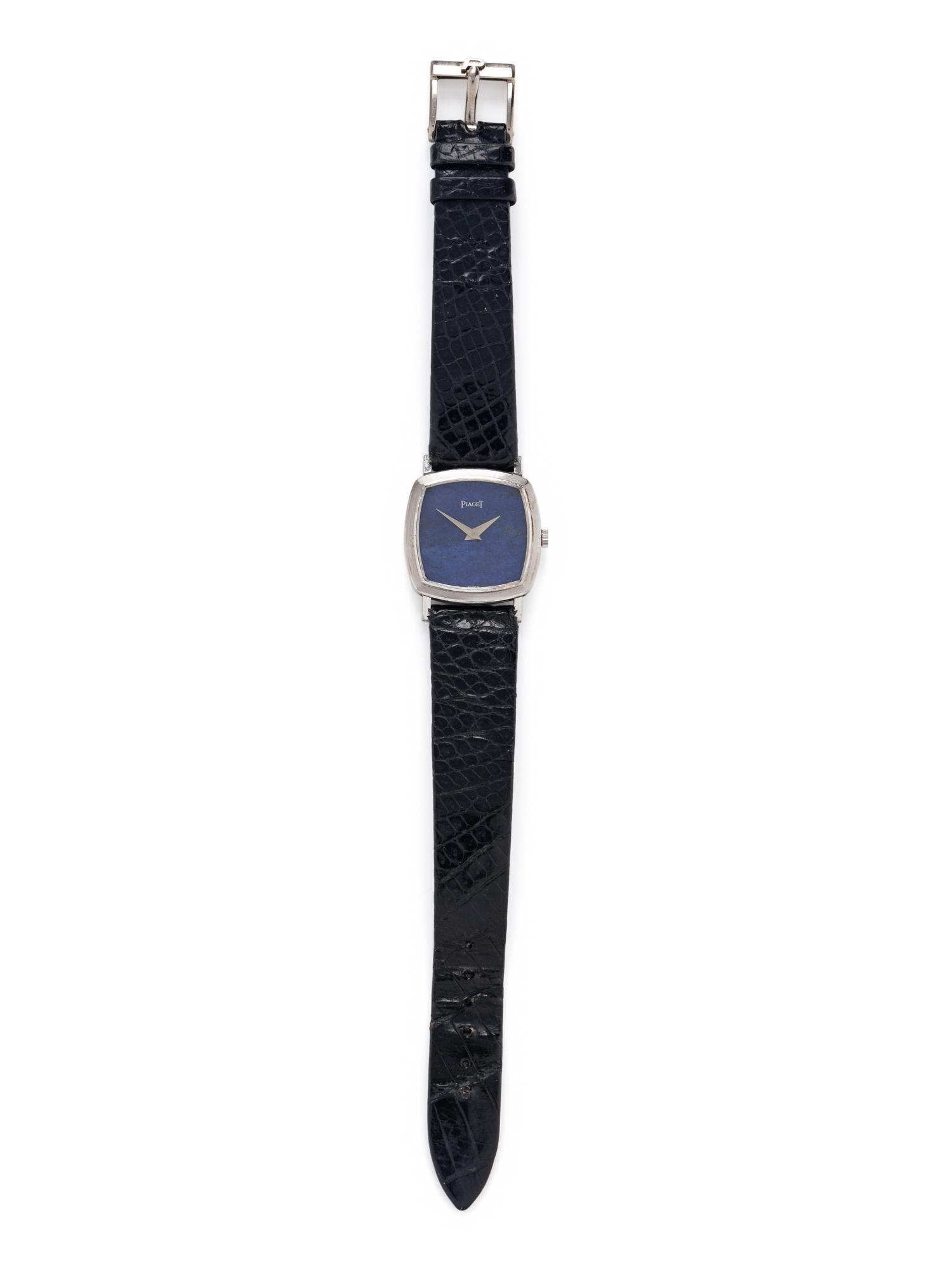 PIAGET, WHITE GOLD AND LAPIS LAZULI WATCH