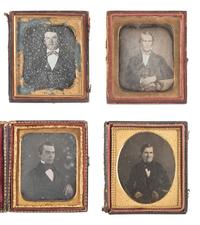 [EARLY PHOTOGRAPHY]. 24 sixth plate daguerreotypes of men of varying ages.