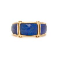 VAN CLEEF & ARPELS, YELLOW GOLD AND LAPIS LAZULI RING