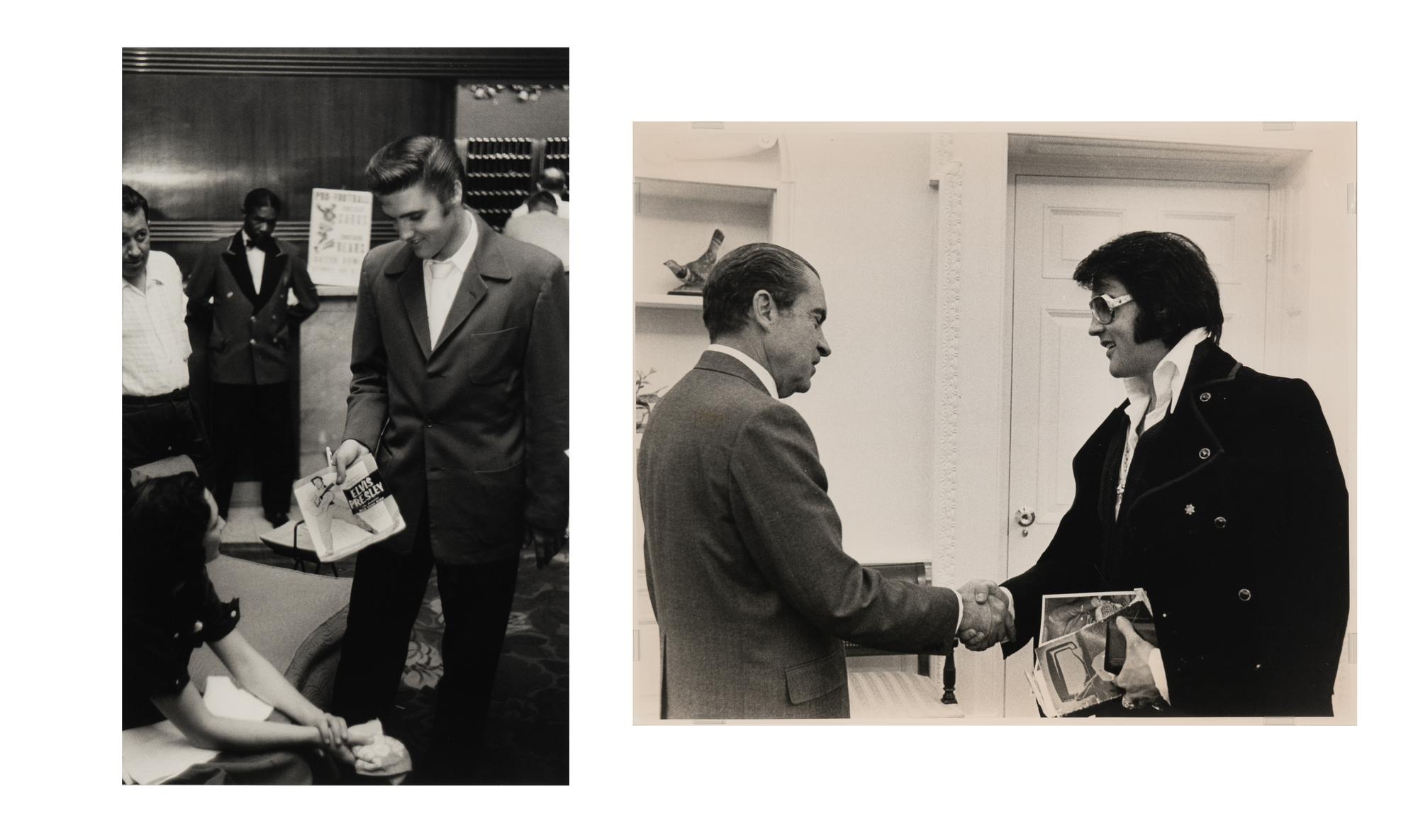 Elvis Presley, 1956 and Untitled (Elvis and Nixon ) (two works)