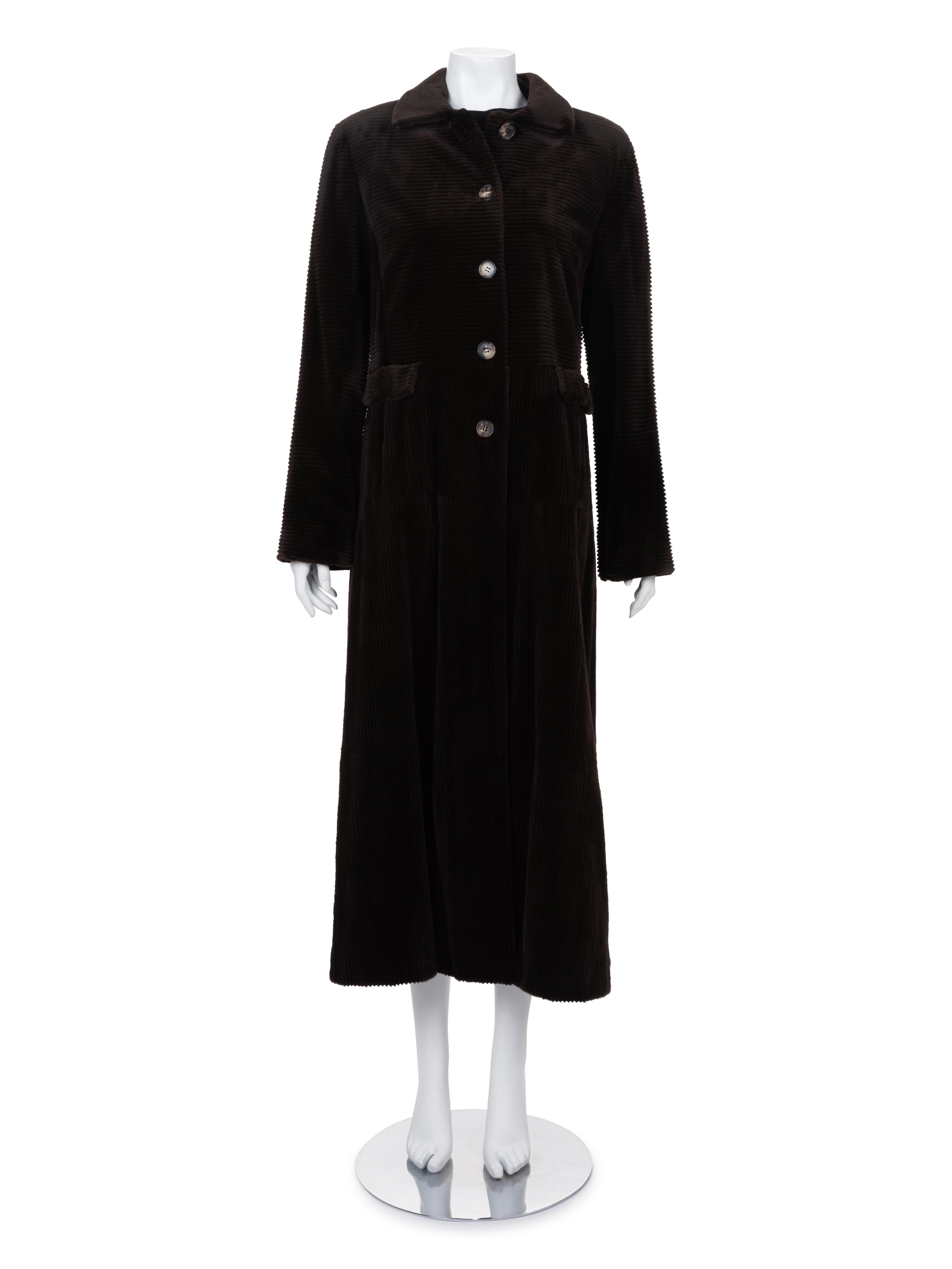 J. Mendel Sheared and Grooved Mink Fur Coat