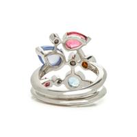 CARTIER, PLATINUM AND GEMSTONE 'MELI MELO' RING