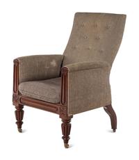 A William IV Style Mahogany Library Chair