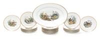 A Haviland Porcelain Game Service Width of platter 16 inches. — EARLY 20TH CENTURY