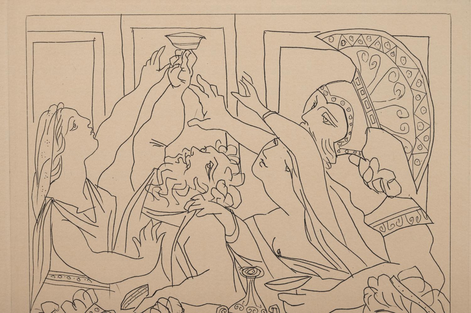 Le festin (The Banquet) from Lysistrata (with colophon)