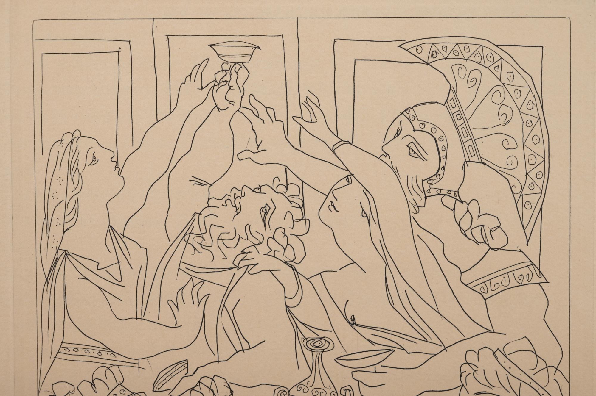 Le festin (The Banquet) from Lysistrata (with colophon)