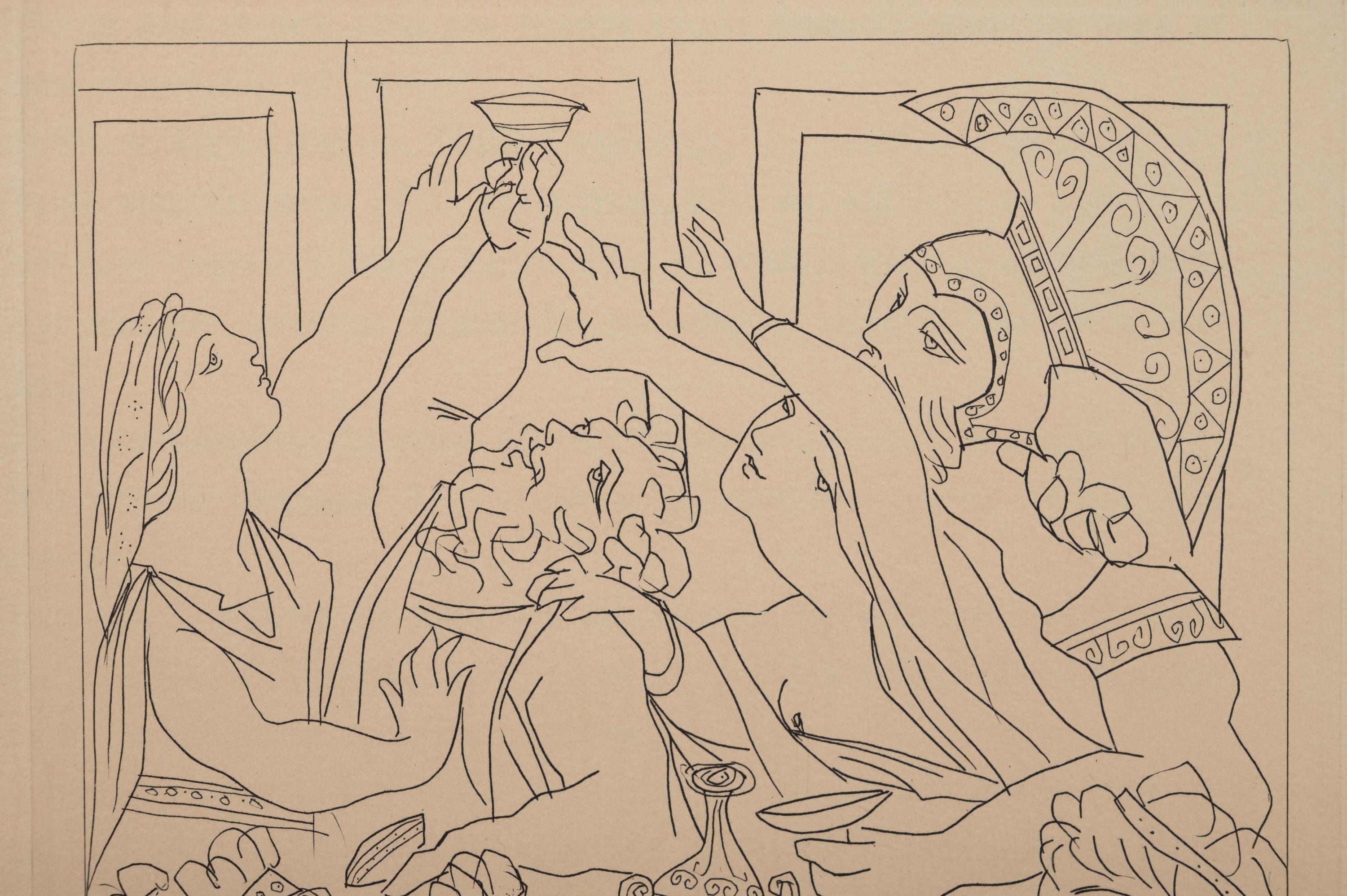 Le festin (The Banquet) from Lysistrata (with colophon)