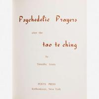 [Counter-Culture] Leary, Timothy Psychedelic Prayers after the tao te ching
