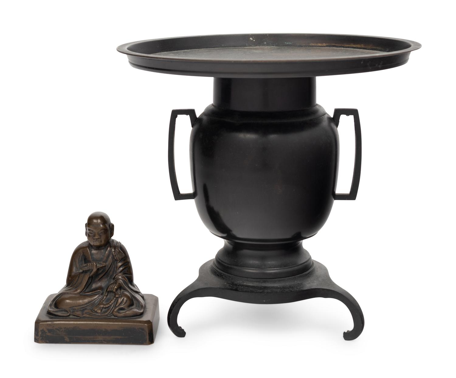 Two Japanese Bronze Articles