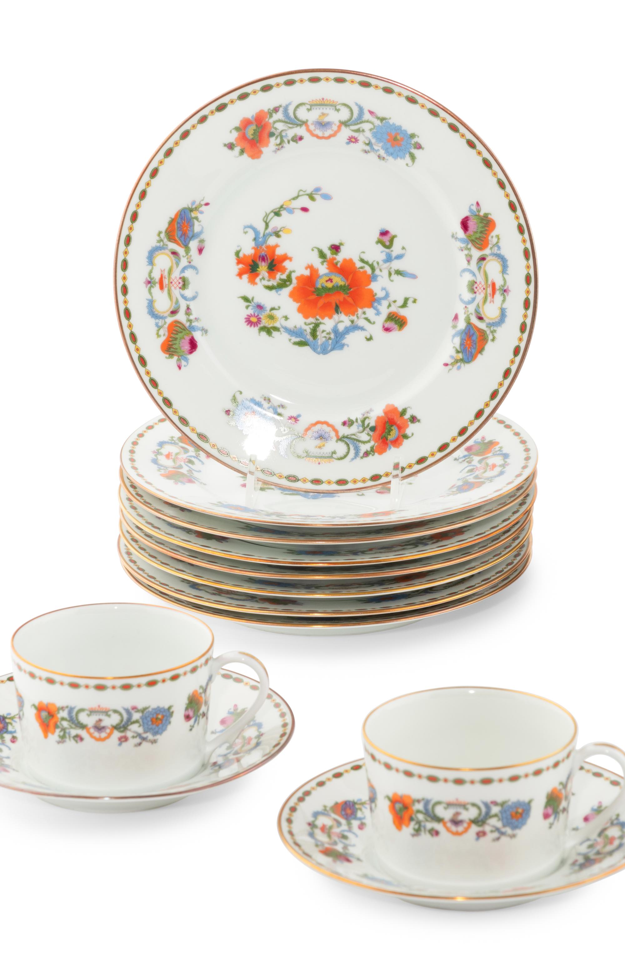 A Raynaud and Co. Limoges Porcelain Dinner Service