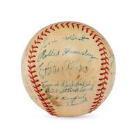 A 1937 St. Louis Browns Team Signed Autograph Baseball
