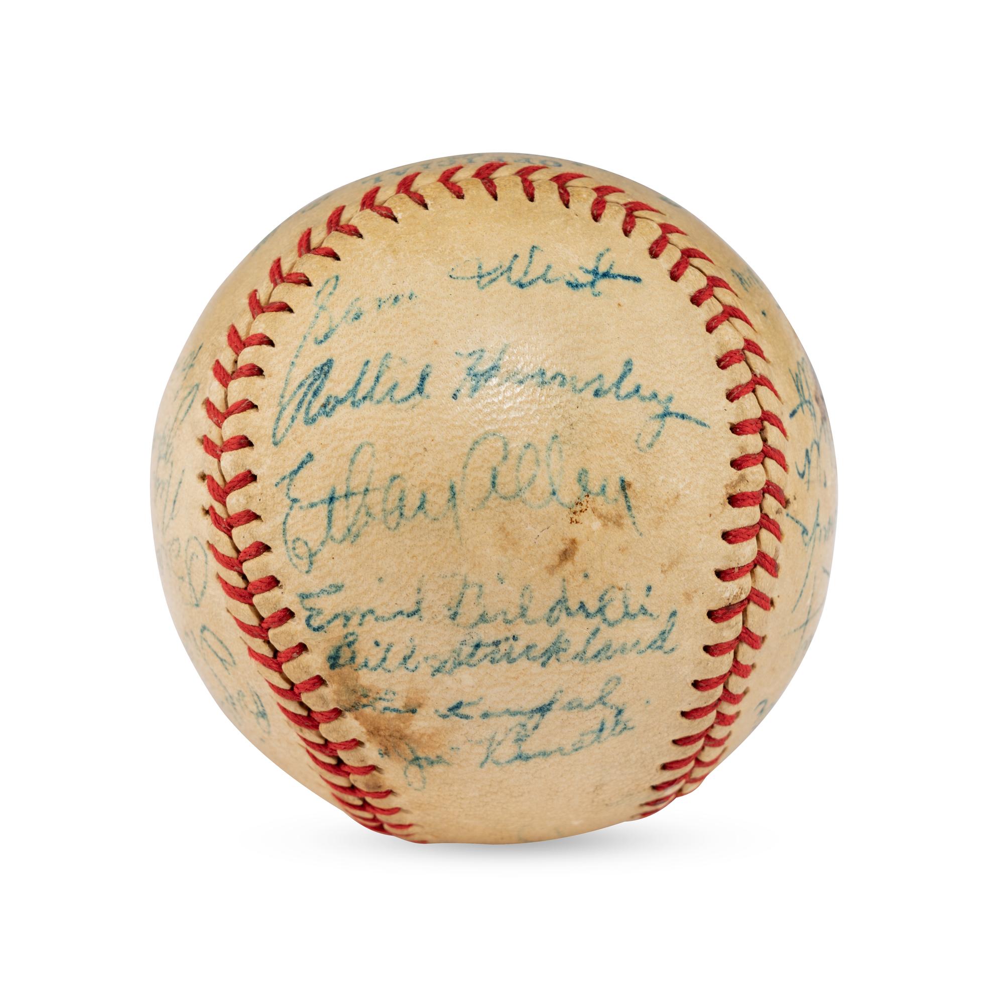 A 1937 St. Louis Browns Team Signed Autograph Baseball