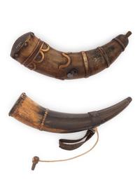 Pair of Early Mexican or Southwestern Powder Horns