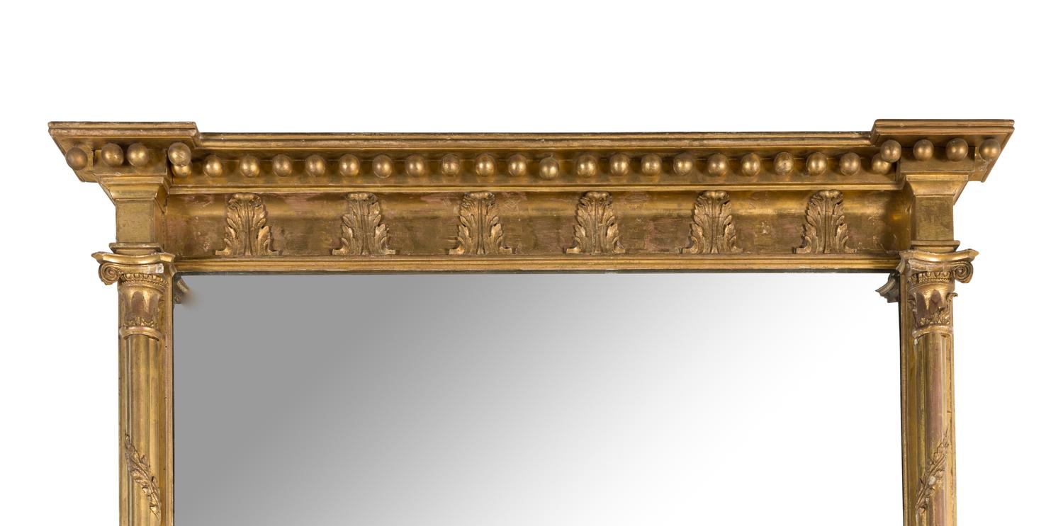 A Late George III Giltwood Pier Mirror