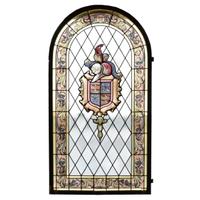 An Art Glass Window 40" W x 2.5" D x 73.5" H — Argentina, 20th Century