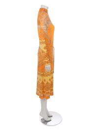 Leonard Knit Day Dress with Tasseled Tie Belt
