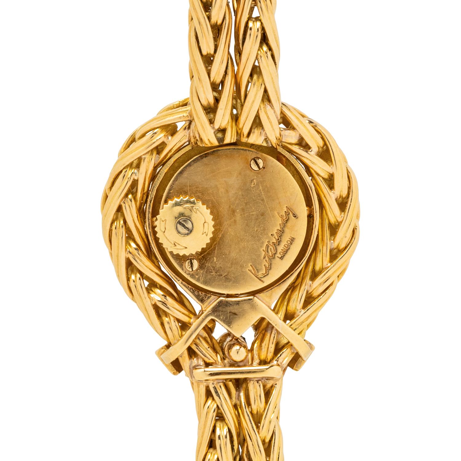 JAEGER-LECOULTRE FOR KUTCHINSKY, 18K YELLOW GOLD AND DIAMOND WATCH