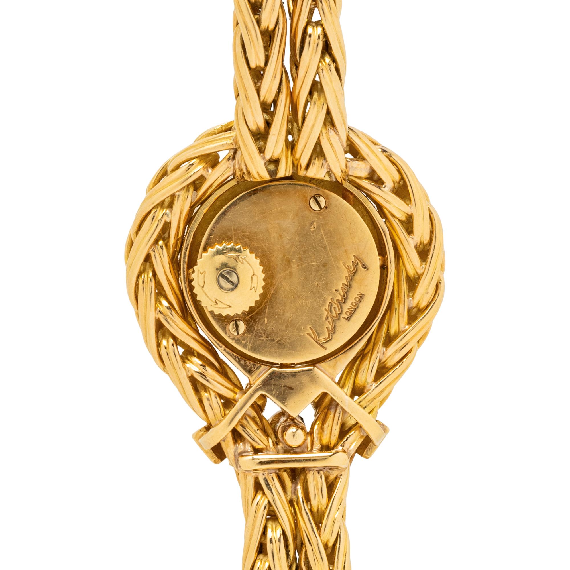 JAEGER-LECOULTRE FOR KUTCHINSKY, 18K YELLOW GOLD AND DIAMOND WATCH