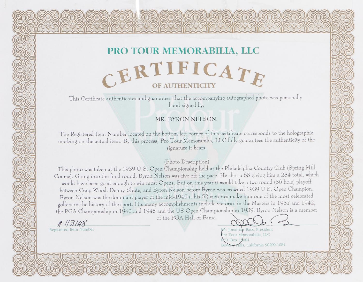 A Large Group of Masters Golf Champions Signed Autograph Displays,
