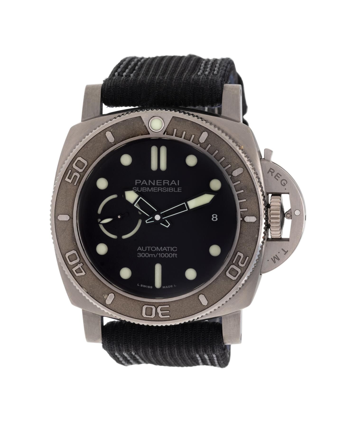 PANERAI, REF. PAM00984 TITANIUM 'SUBMERSIBLE MIKE HORN EDITION' WRISTWATCH