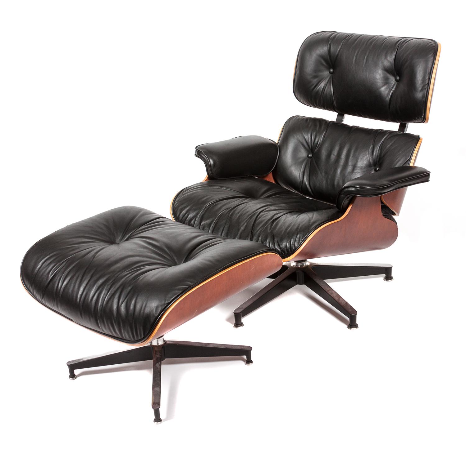 Charles and Ray Eames (American, 1907-1978; 1912-1988), HERMAN MILLER, a 670 lounge chair and 671 ottoman
