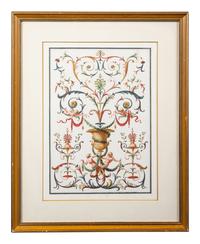 A Set of Eight Neoclassical Watercolor Illustrations