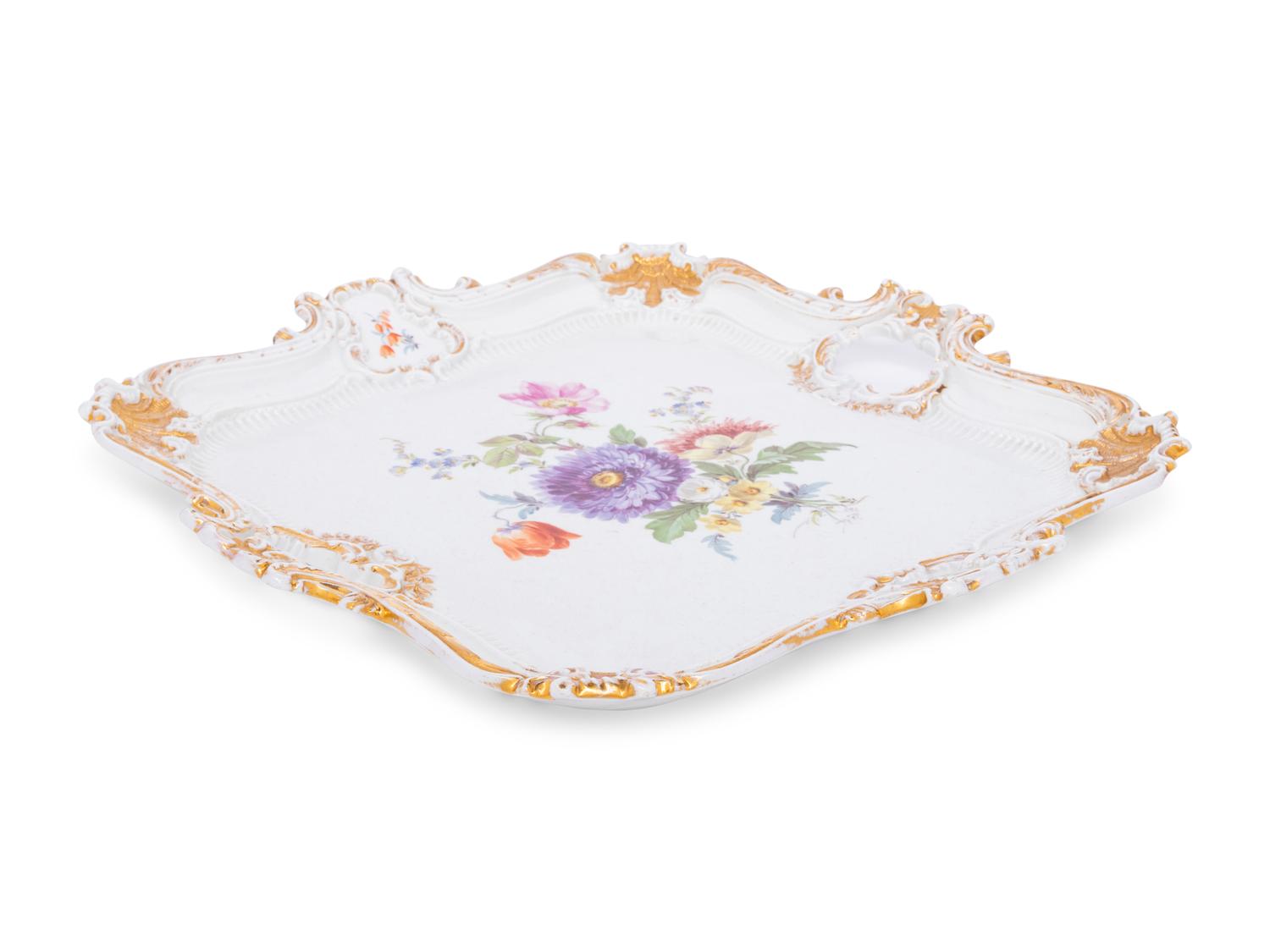 A Meissen Porcelain Tray