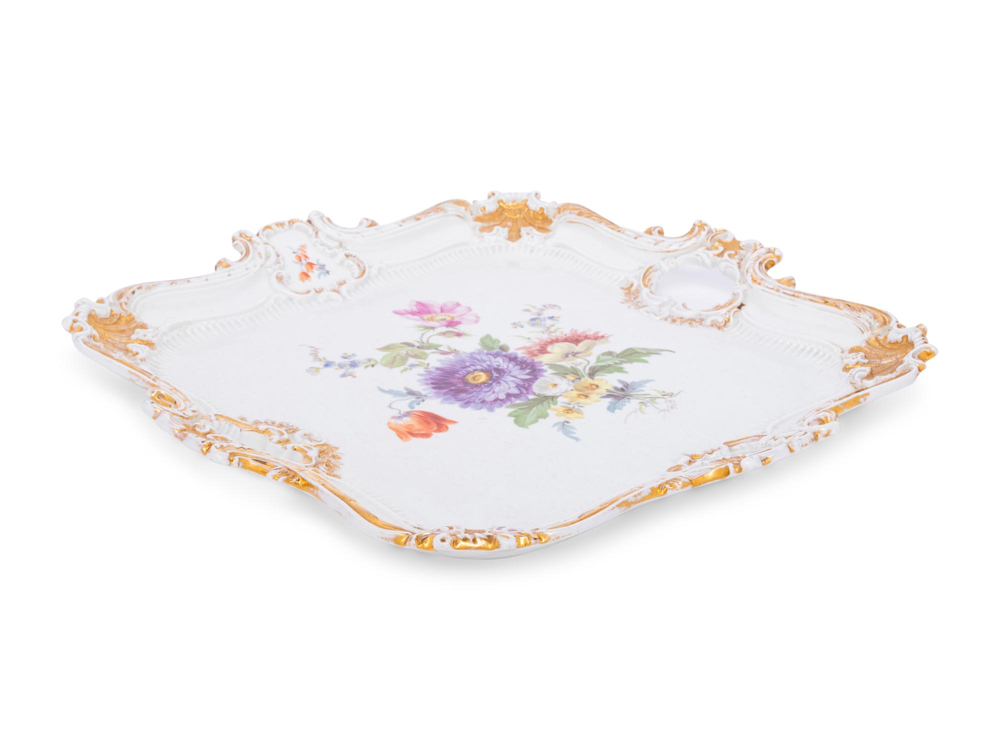 A Meissen Porcelain Tray