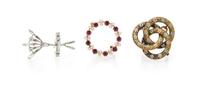 A Collection of Jewelry, 7.30 dwts.