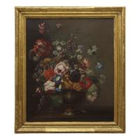 Circle of Karel van Vogelaer (Dutch, 1653-1695) — A Pair of Floral Still Lifes
