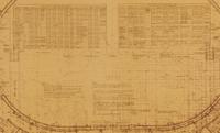 An Original Chicago Stadium Blueprint Architectural Drawing. C. 1928.