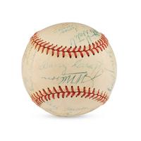 A 1953 Kansas City Blues Team Signed Autograph Baseball