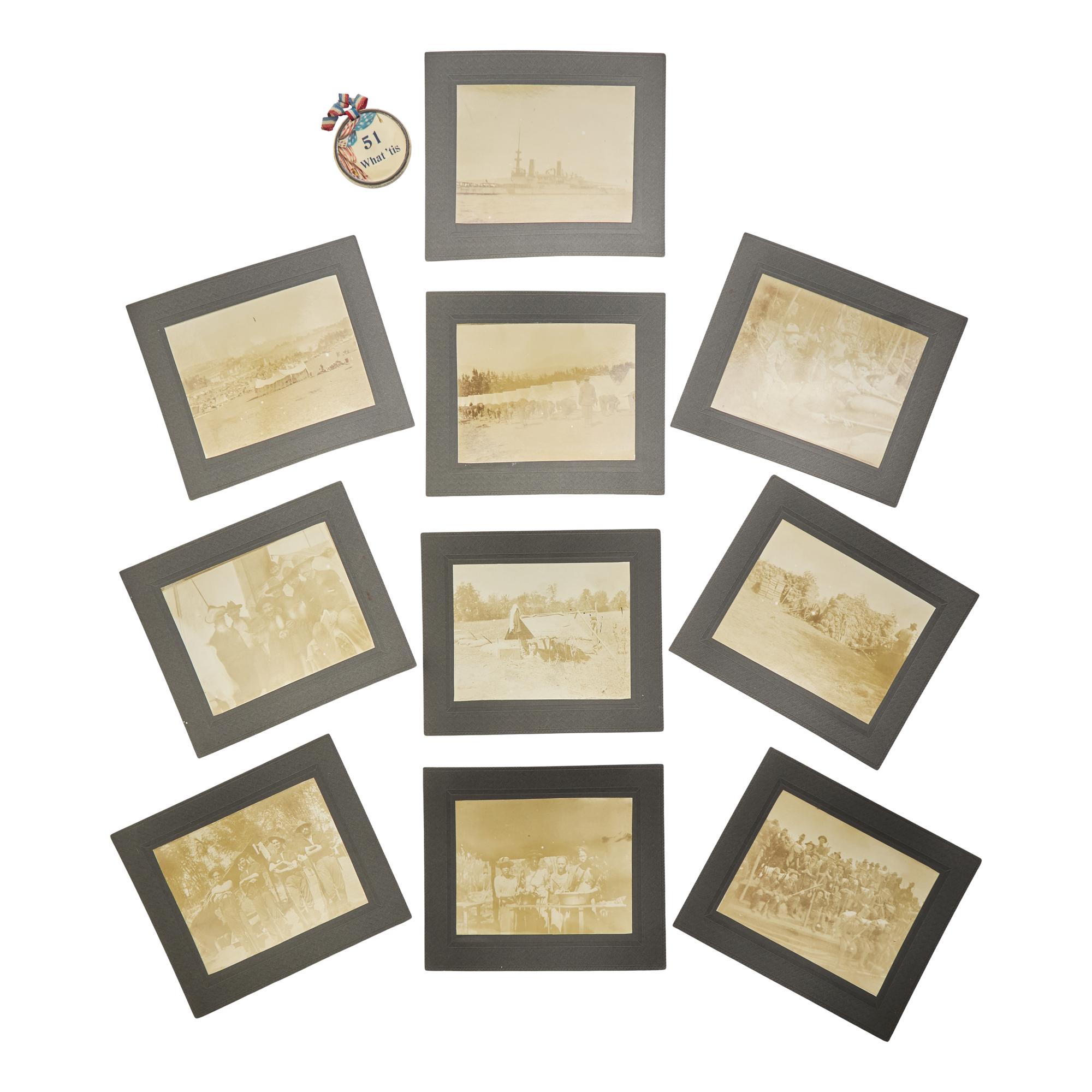 [Militaria] Group of 95 photos, including Spanish American War through World War I content