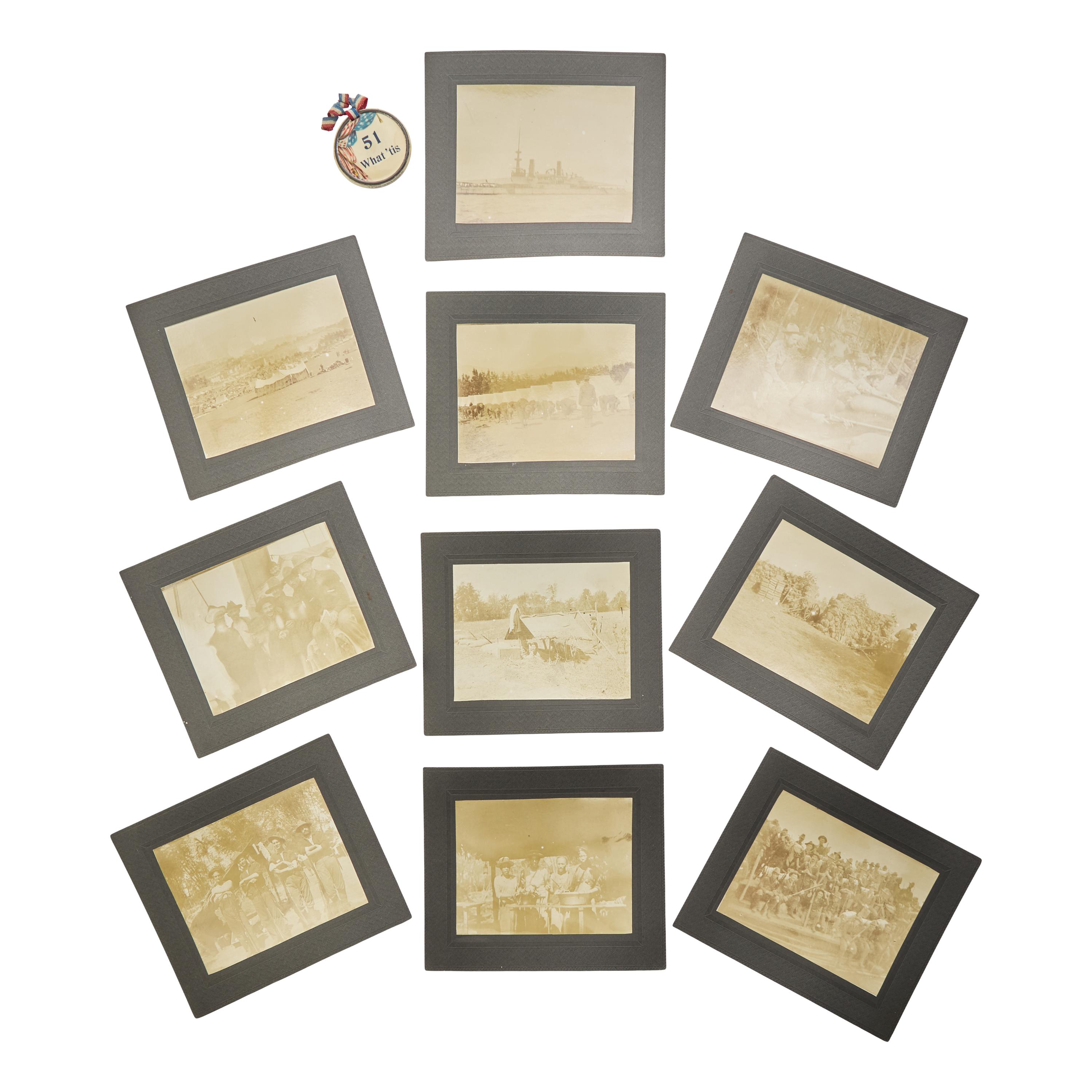[Militaria] Group of 95 photos, including Spanish American War through World War I content