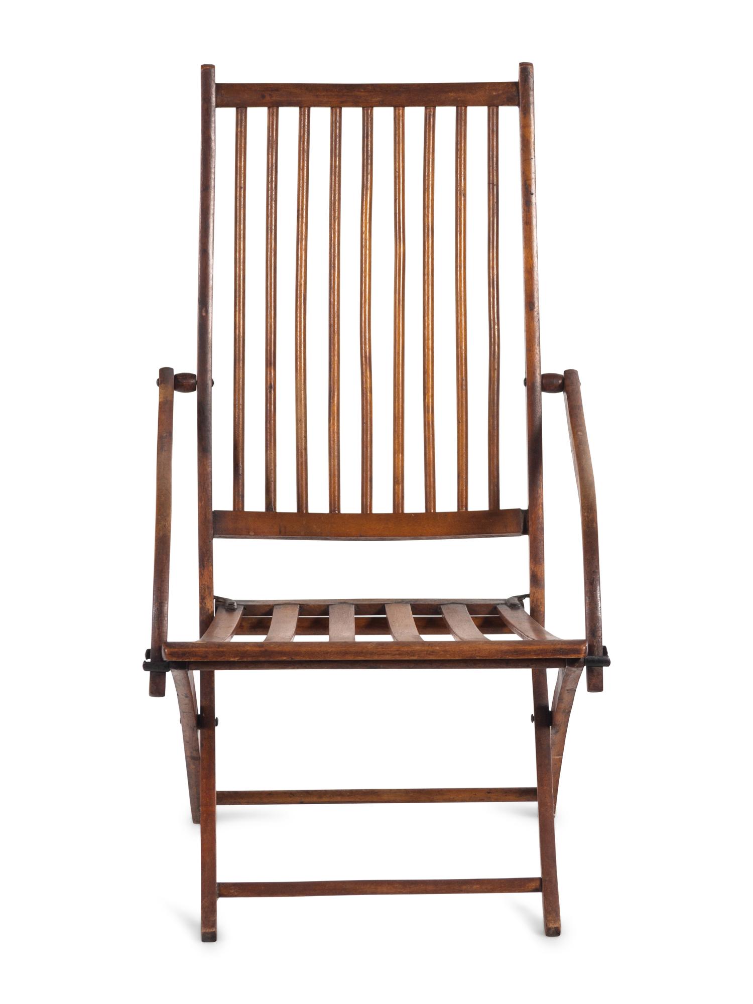 A British Colonial Folding Armchair