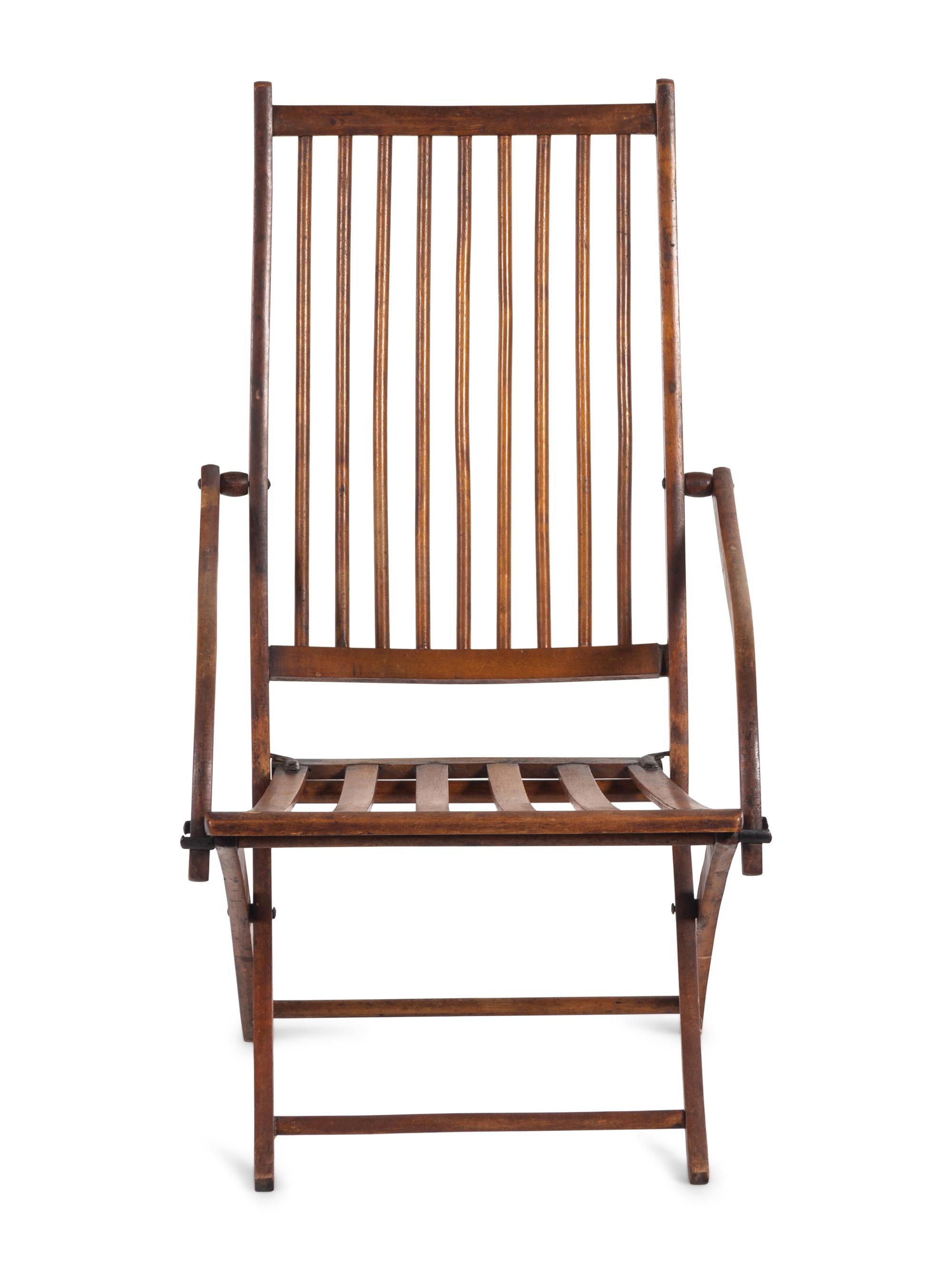 A British Colonial Folding Armchair