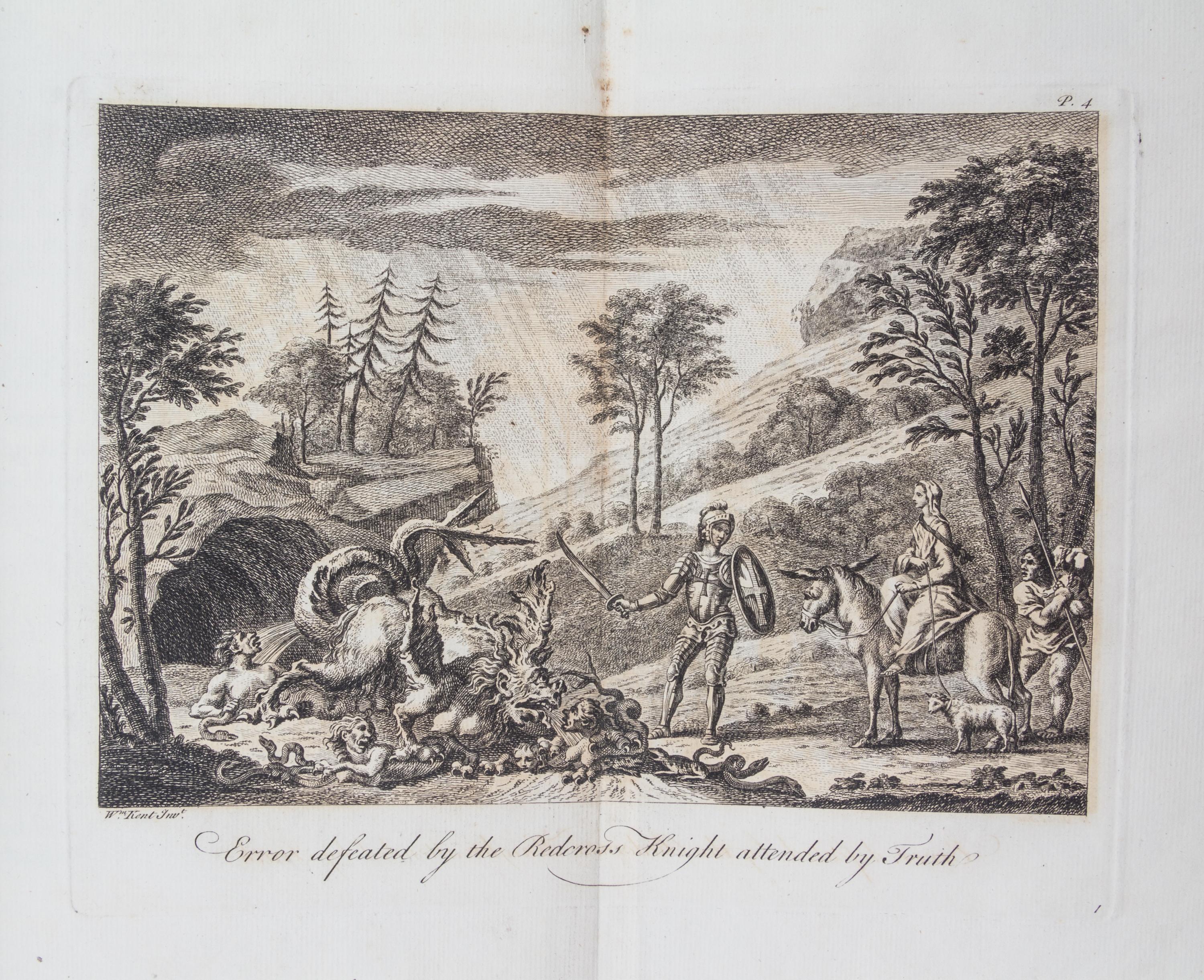 SPENCER, (EDMUND) The Faerie Queene. London, 1751. 3 vols.