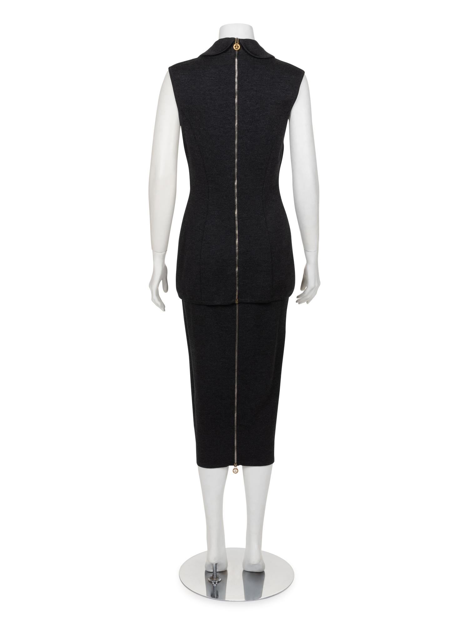 Chanel Knit Tunic and Skirt Ensemble, c.1990